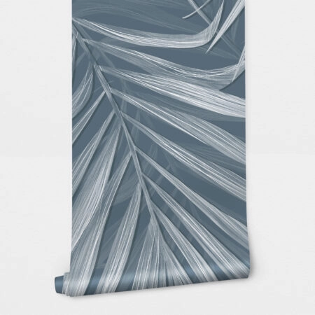 Αυτοκόλλητη Ταπετσαρία τοίχου BLUE TONE PALM - Tropical Sticky 2