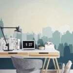 Αυτοκόλλητη Ταπετσαρία τοίχου BUILDINGS SILHOUETTES