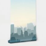 Αυτοκόλλητη Ταπετσαρία τοίχου BUILDINGS SILHOUETTES