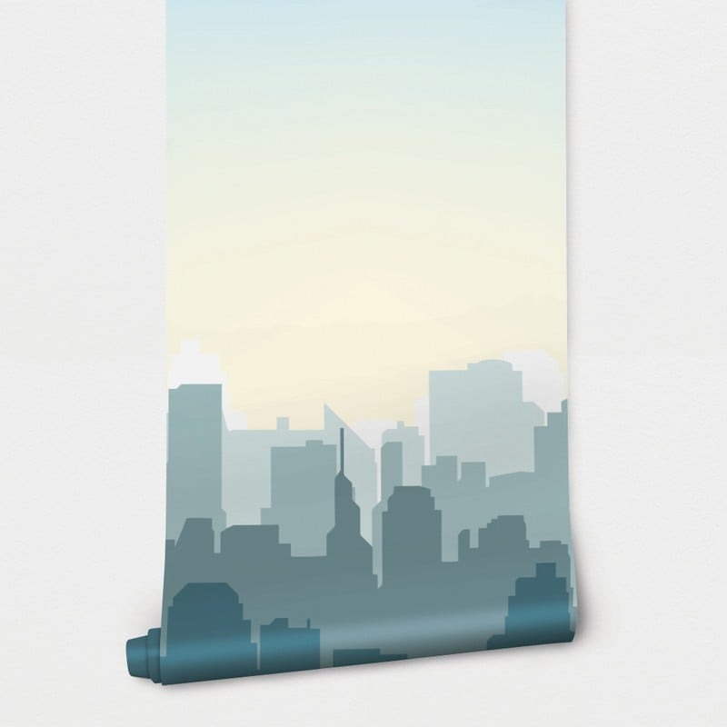Αυτοκόλλητη Ταπετσαρία τοίχου BUILDINGS SILHOUETTES
