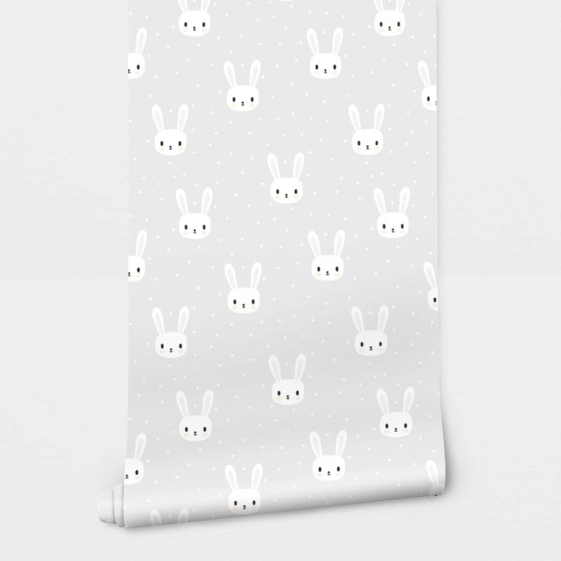 Αυτοκόλλητη Ταπετσαρία τοίχου CARTOON PASTEL BUNNIES