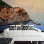 Αυτοκόλλητη Ταπετσαρία τοίχου COLOURFUL HOUSES