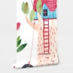 Αυτοκόλλητη Ταπετσαρία τοίχου CUTE CHILDREN TREE HOUSES