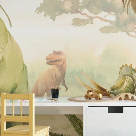 Αυτοκόλλητη Ταπετσαρία τοίχου DINO WORLD - Παιδικές Ταπετσαρίες Sticky 1