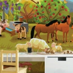 Αυτοκόλλητη Ταπετσαρία τοίχου FARM 2