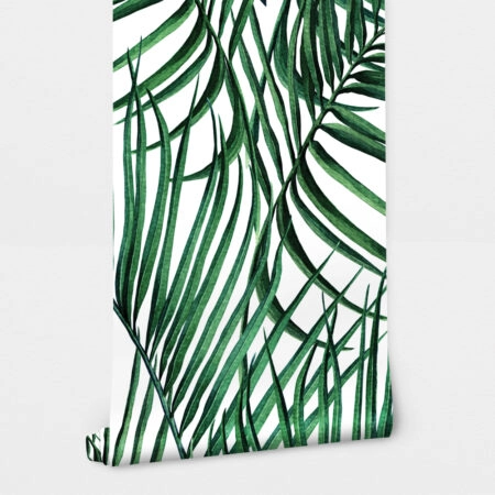 Αυτοκόλλητη Ταπετσαρία τοίχου GREEN TROPICAL PALM LEAVES - Tropical Sticky 2