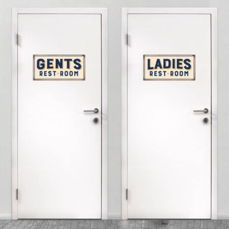 Αυτοκολλητο Πορτας GENTS REST ROOM