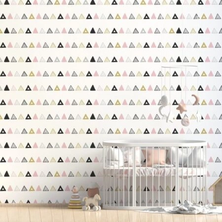 Αυτοκόλλητη Ταπετσαρία τοίχου HAND DRAWN TRIANGLES