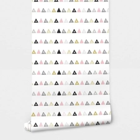 Αυτοκόλλητη Ταπετσαρία τοίχου HAND DRAWN TRIANGLES - Παιδικές Ταπετσαρίες Sticky 1