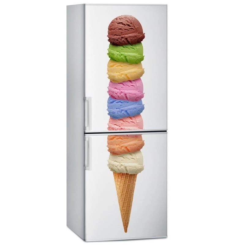 Αυτοκόλλητο ψυγείου ICE CREAM