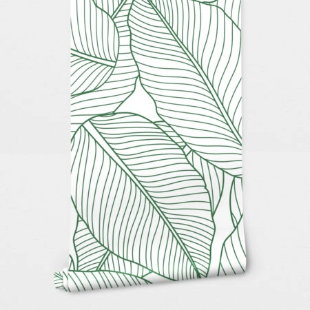 Αυτοκόλλητη Ταπετσαρία τοίχου LINE TROPICAL LEAVES - Tropical Sticky 2