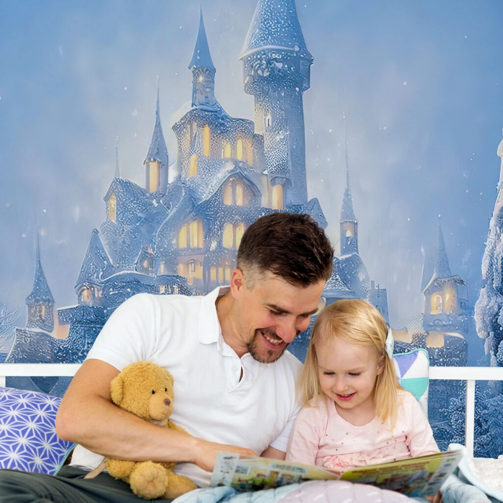 Αυτοκόλλητη Ταπετσαρία τοίχου MAGIC ICE CASTLE