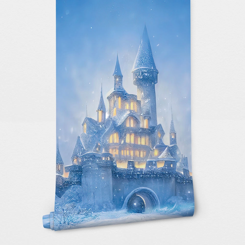 Αυτοκόλλητη Ταπετσαρία τοίχου MAGIC ICE CASTLE