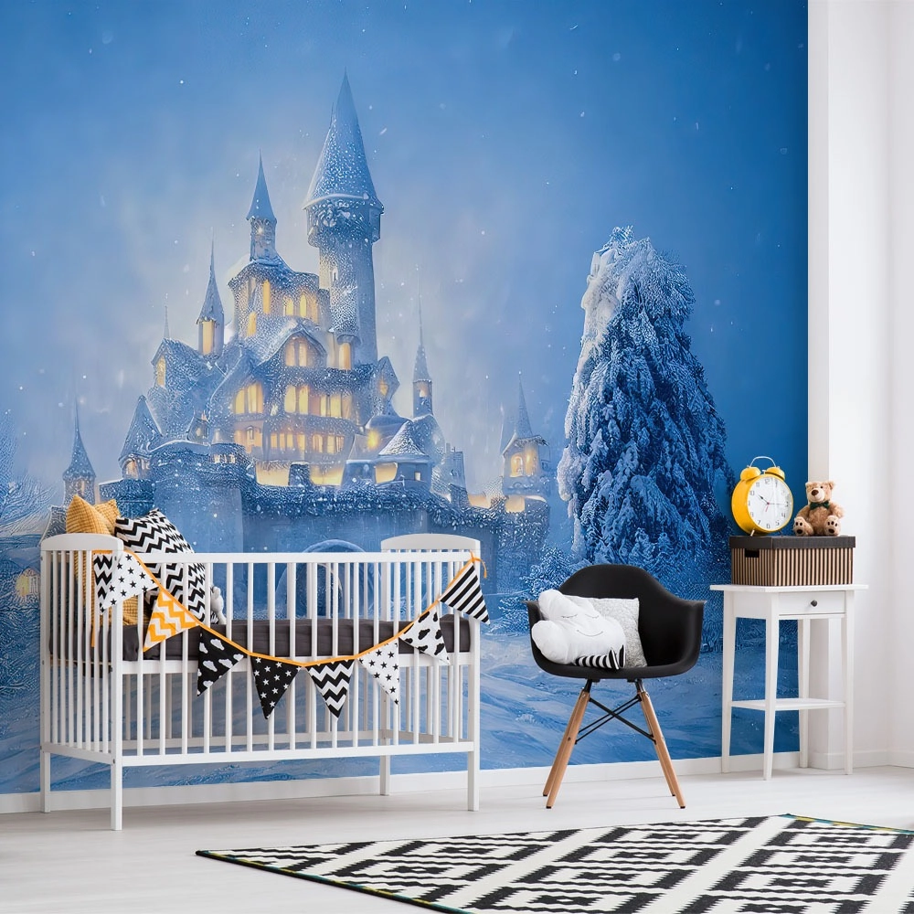 Αυτοκόλλητη Ταπετσαρία τοίχου MAGIC ICE CASTLE