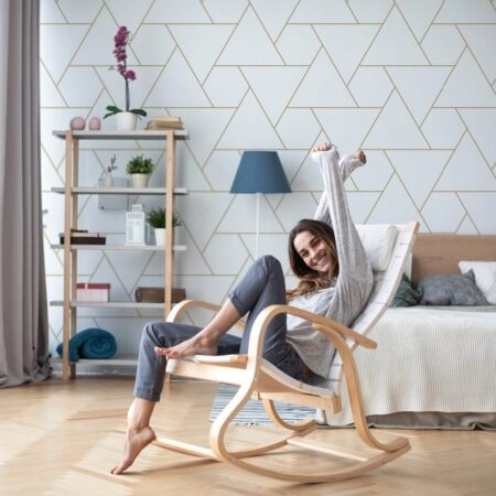 Αυτοκόλλητη Ταπετσαρία τοίχου MINIMAL SEAMLESS TRIANGLES - Ταπετσαρίες