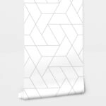 Αυτοκόλλητη Ταπετσαρία τοίχου MINIMAL TRIANGLES PATTERN
