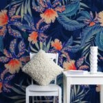 Αυτοκόλλητη Ταπετσαρία τοίχου ORCHIDS AND PALMS
