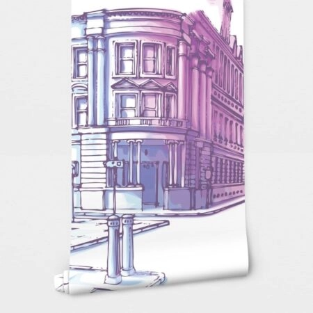 Αυτοκόλλητη Ταπετσαρία τοίχου PASTEL CITY - Χάρτες - Πόλεις Sticky 2