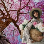 Αυτοκόλλητη Ταπετσαρία τοίχου PINK TREE