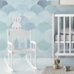 Αυτοκόλλητη Ταπετσαρία τοίχου RABBIT POP BLUE
