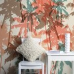 Αυτοκόλλητη Ταπετσαρία τοίχου RETRO PALM TREES