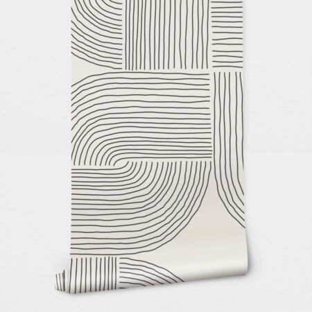 Αυτοκόλλητη Ταπετσαρία τοίχου SKETCH LINES PATTERN - Μοτίβα Sticky 2