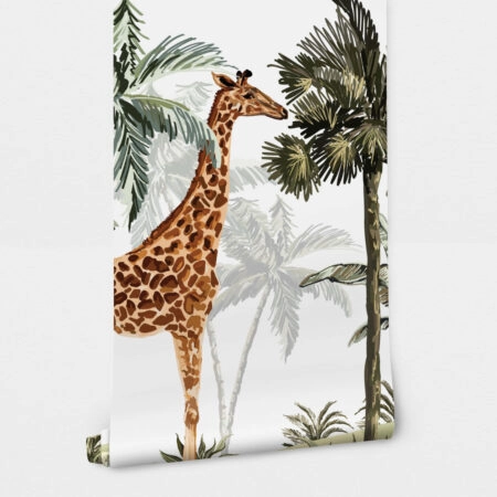 Αυτοκόλλητη Ταπετσαρία τοίχου TROPICAL JUNGLE DRAWING - Ταπετσαρίες Sticky 2