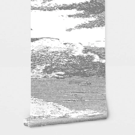 Αυτοκόλλητη Ταπετσαρία τοίχου WOODCUT ABSTRACT LANDSCAPE - Τοπία Sticky 2