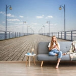 Αυτοκόλλητη Ταπετσαρία τοίχου WOODEN PIER