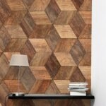 Αυτοκόλλητη Ταπετσαρία τοίχου WOODEN GEOMETRICAL