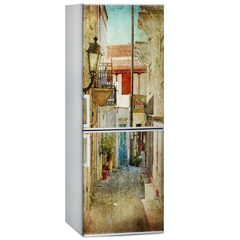Αυτοκόλλητο ψυγείου OLD GREEK STREETS