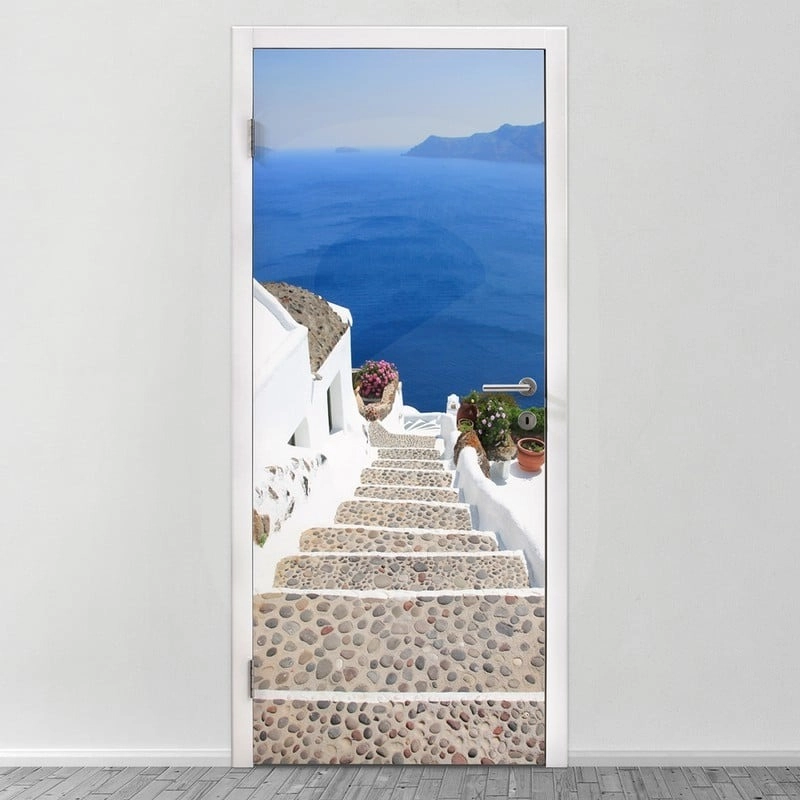 Αυτοκολλητο Πορτας SANTORINI