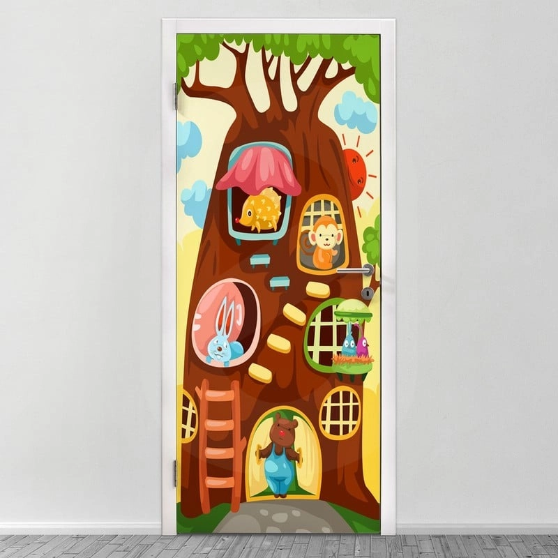 Αυτοκολλητο Πορτας TREE HOUSE