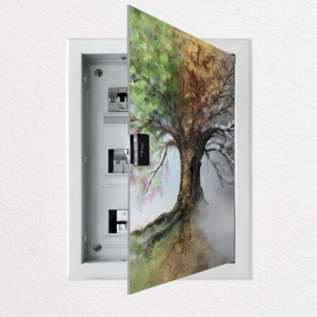 Aυτοκόλλητο ηλεκτρολογικού πίνακα 4 SEASONS TREE PAINTING - Αυτοκολλητα για ηλεκτρολογικούς πίνακες Sticky 1