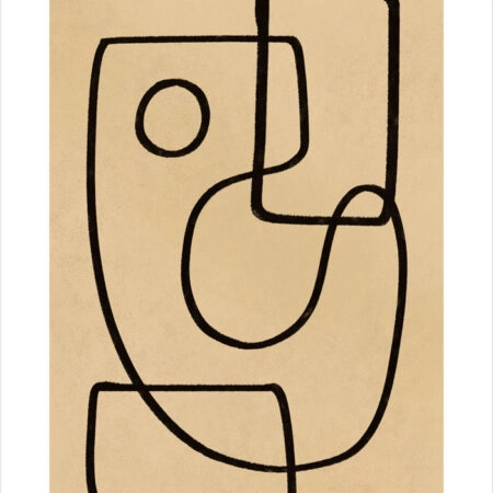 Πόστερ ABSTRACT CHALK LINE ART - Lineart Sticky 2