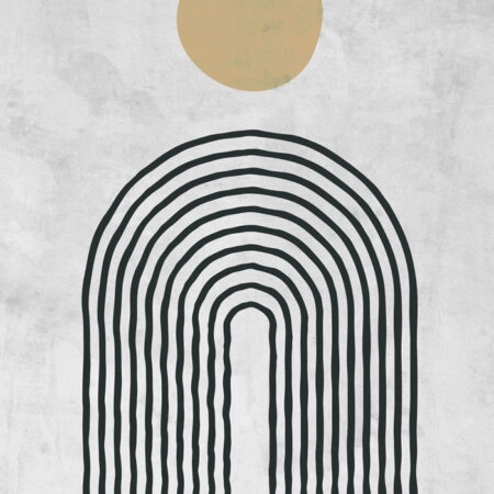 Πόστερ ABSTRACT CIRCLE AND LINES - Abstract - Αφηρημένα Sticky 2