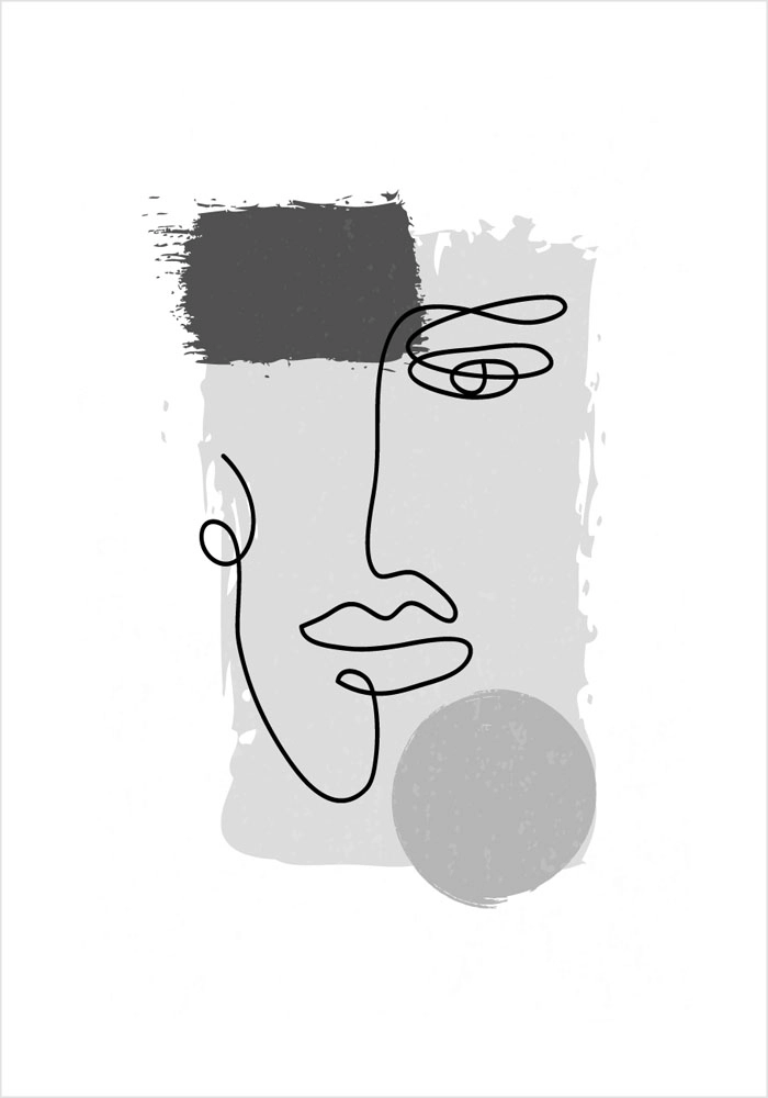 Πόστερ ABSTRACT FACE SHAPE