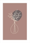 Πόστερ ABSTRACT FLORAL BOTANICAL ART