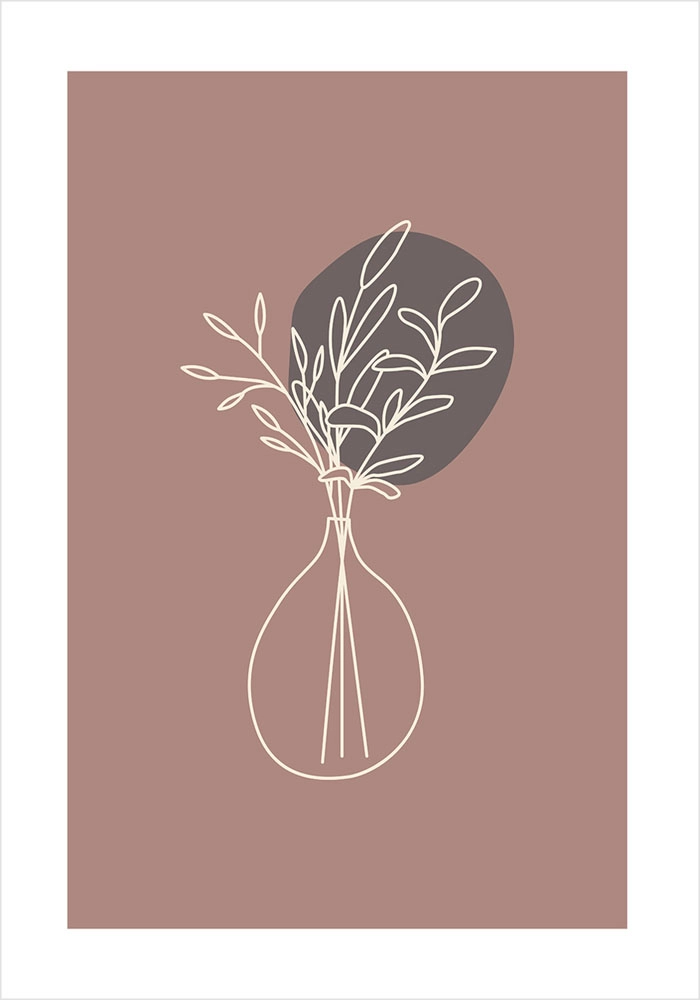 Πόστερ ABSTRACT FLORAL BOTANICAL ART