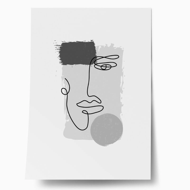 Πόστερ ABSTRACT FACE SHAPE