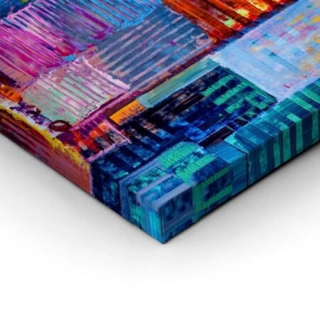 Πίνακας Πανοραμικός ABSTRACT PAINTING OF URBAN SKYSCRAPERS - Πολεις και Αρχιτεκτονικη Sticky 2