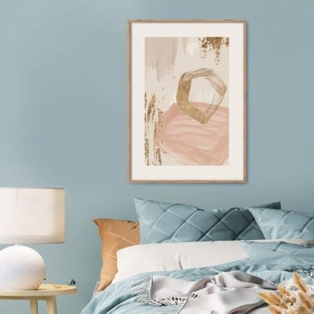 Πόστερ ACRYLIC PAINT GOLD AND PINK