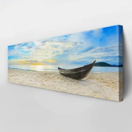 Πίνακας Πανοραμικός BEACH BOAT - Βαρκες και Καραβια Sticky 3