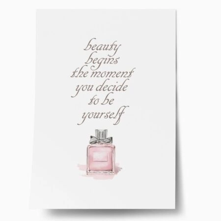 Πόστερ BEAUTY BEGINS - Φρασεις - Κείμενο Sticky 1