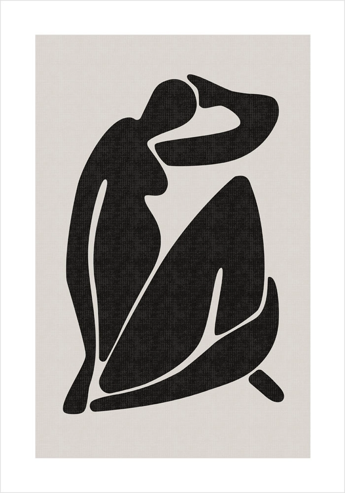 Πόστερ BLACK FEMALE SILHOUETTE