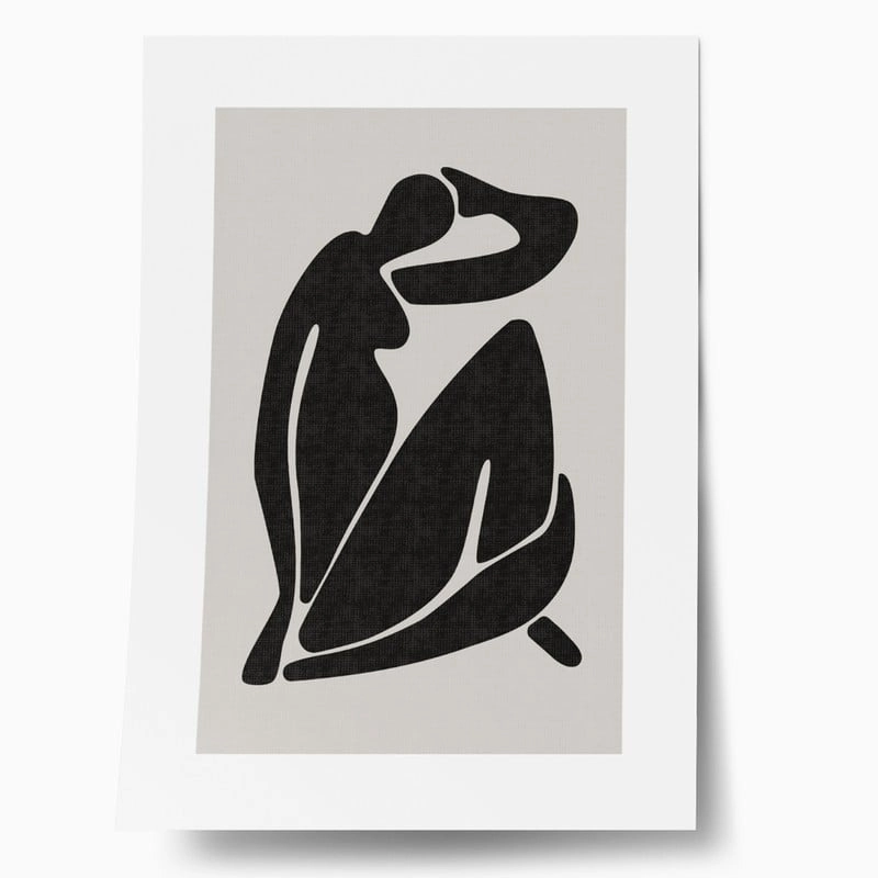 Πόστερ BLACK FEMALE SILHOUETTE