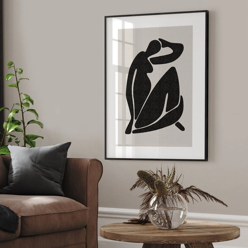 Πόστερ BLACK FEMALE SILHOUETTE