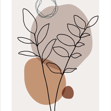 Πόστερ BOTANICAL BOHO LINEART - Abstract - Αφηρημένα Sticky 2