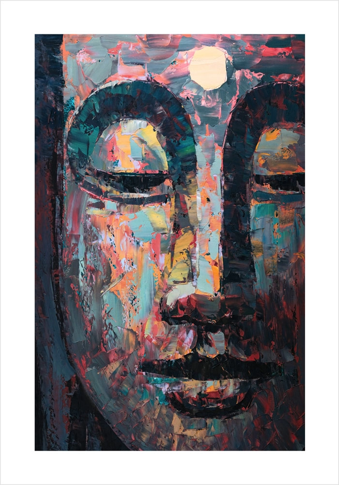 Πόστερ BUDDHA OIL PAINTING