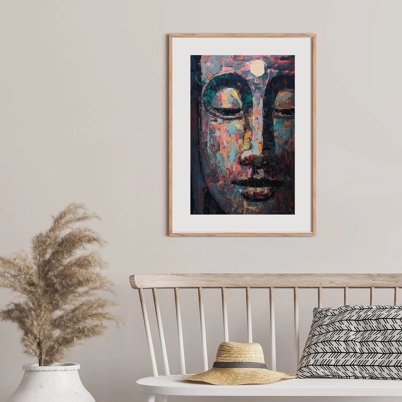 Πόστερ BUDDHA OIL PAINTING